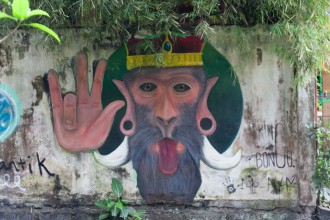 Des singes dans la ville - Ubud